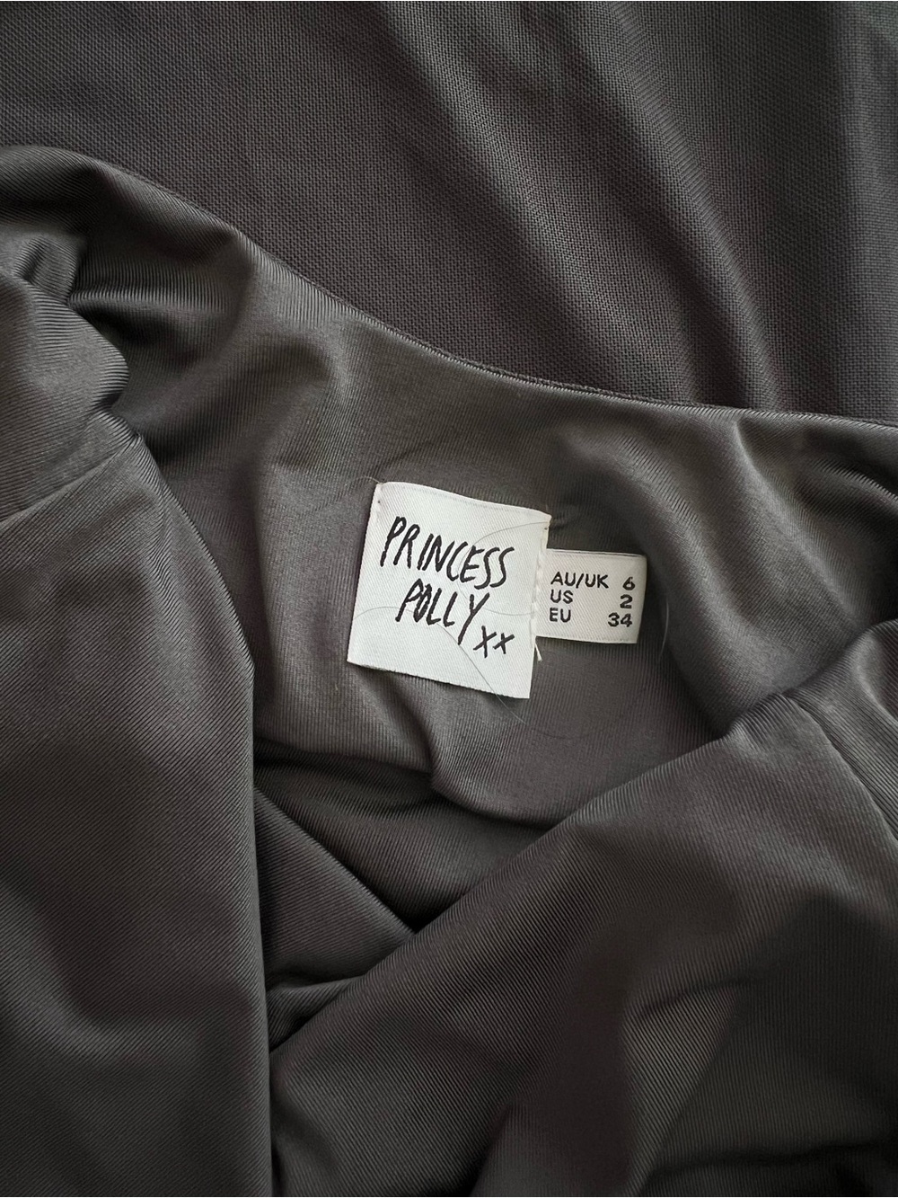 Princess Polly Slate Gray Maxi Dress Size 2 - Picture 7 of 7